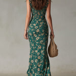 Maria™ | Vestido Floral Elegante - Sleeveless Maxi Dress | Benedita Lisboa