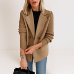 Marta™ | Casaco Elegante Com Mangas em Malha - | Benedita Lisboa