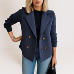 Marta™ | Casaco Elegante Com Mangas em Malha - | Benedita Lisboa