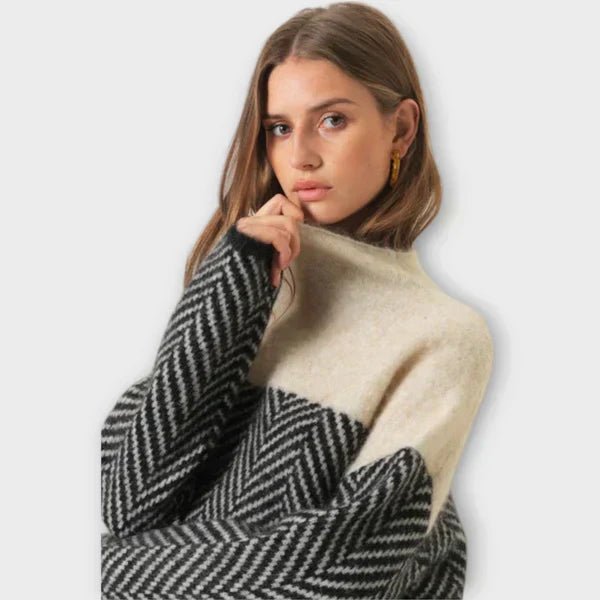 Marta™ | Suéter Suave de Gola Alta - | Benedita Lisboa