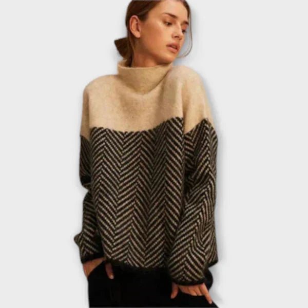 Marta™ | Suéter Suave de Gola Alta - | Benedita Lisboa