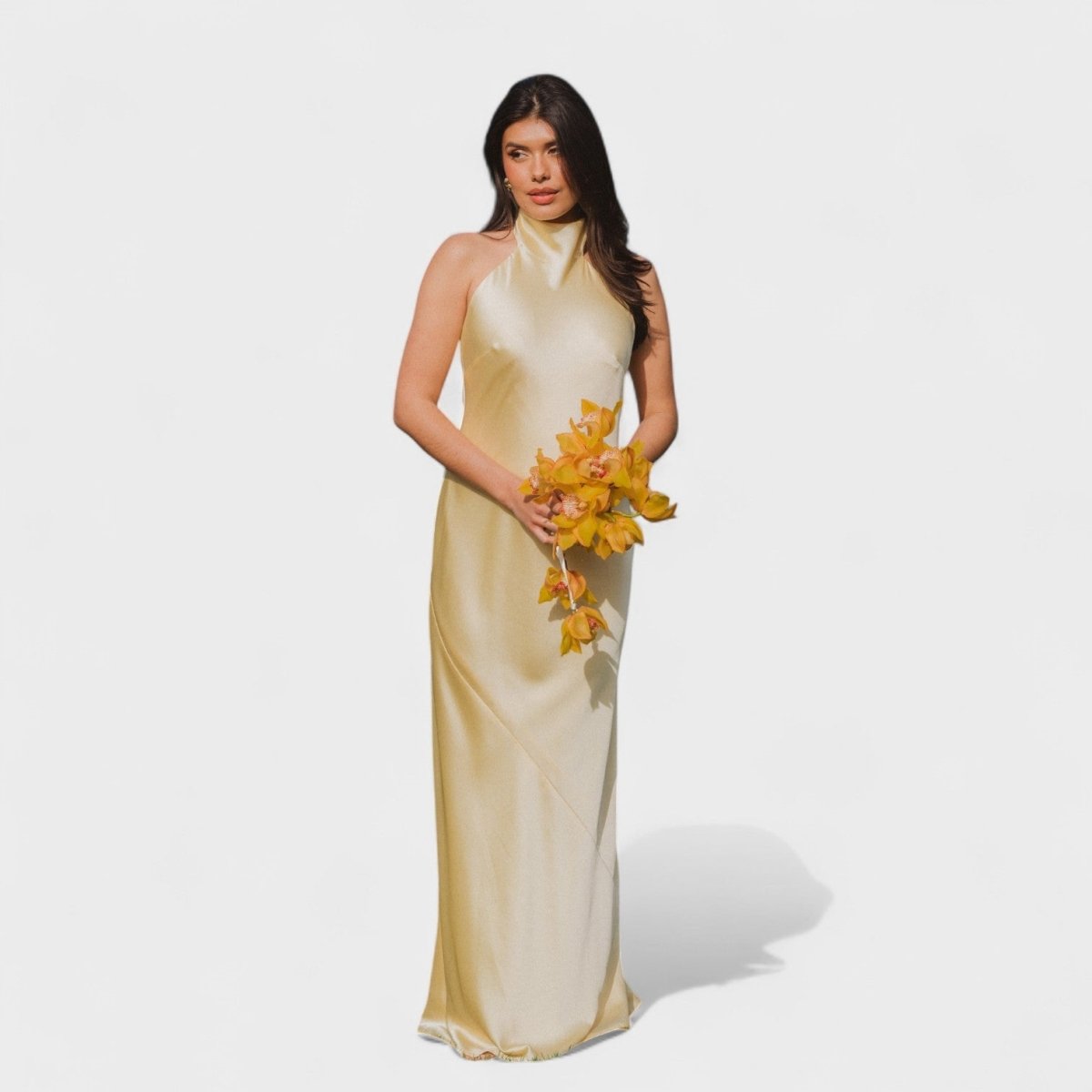 Martina™ | Vestido com laço de cetim - | Benedita Lisboa