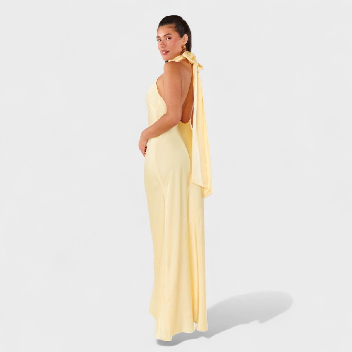 Martina™ | Vestido com laço de cetim - | Benedita Lisboa
