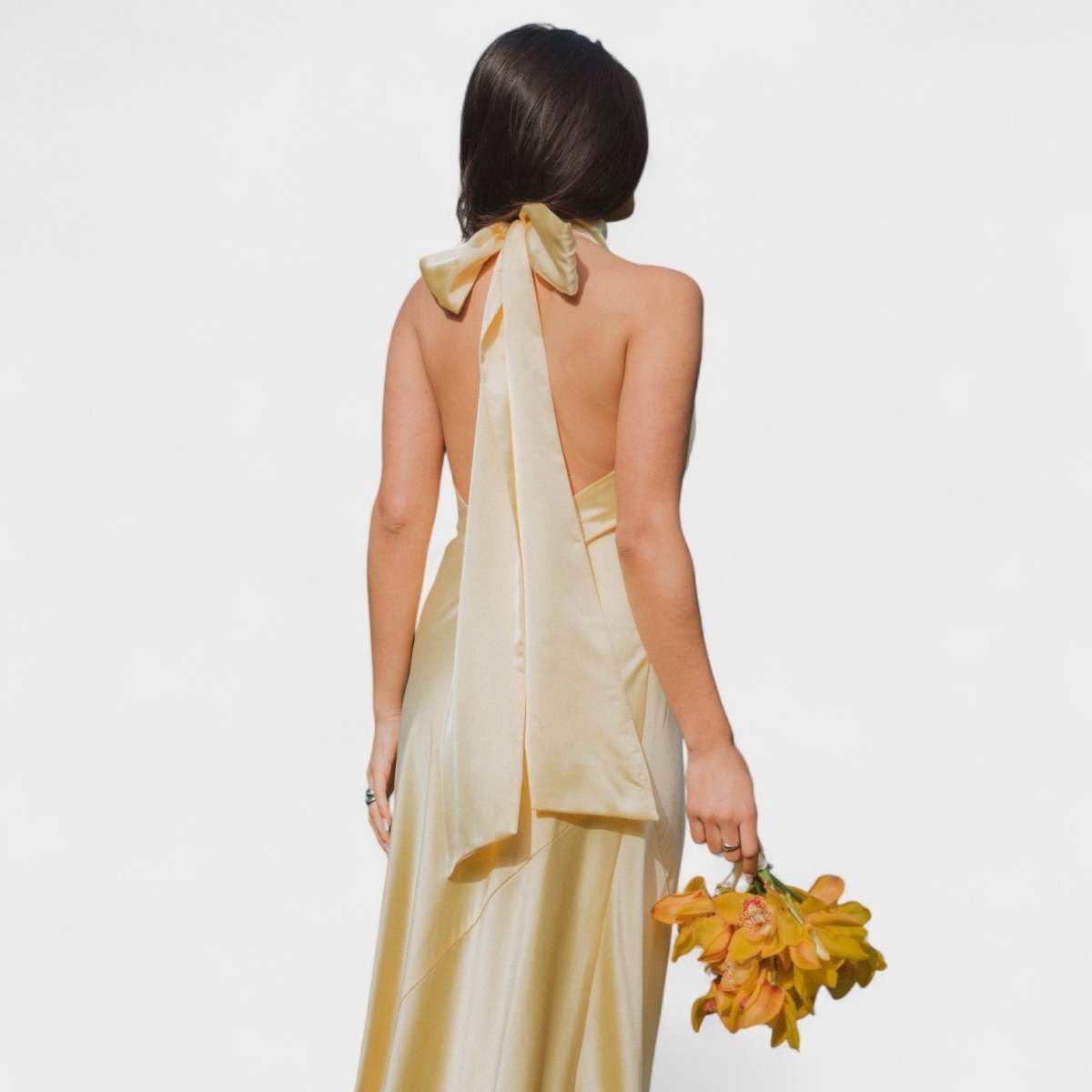 Martina™ | Vestido com laço de cetim - | Benedita Lisboa