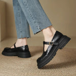 Mary Janes | Sapato Elegante em Couro - | Benedita Lisboa