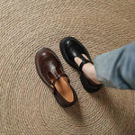Mary Janes | Sapato Elegante em Couro - | Benedita Lisboa
