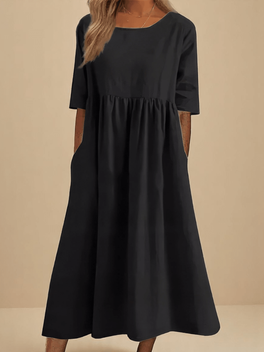 Minea™ | Vestido Em Algodão Arejado - | Benedita Lisboa