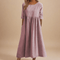 Minea™ | Vestido Em Algodão Arejado - | Benedita Lisboa