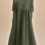 Minea™ | Vestido Em Algodão Arejado - | Benedita Lisboa