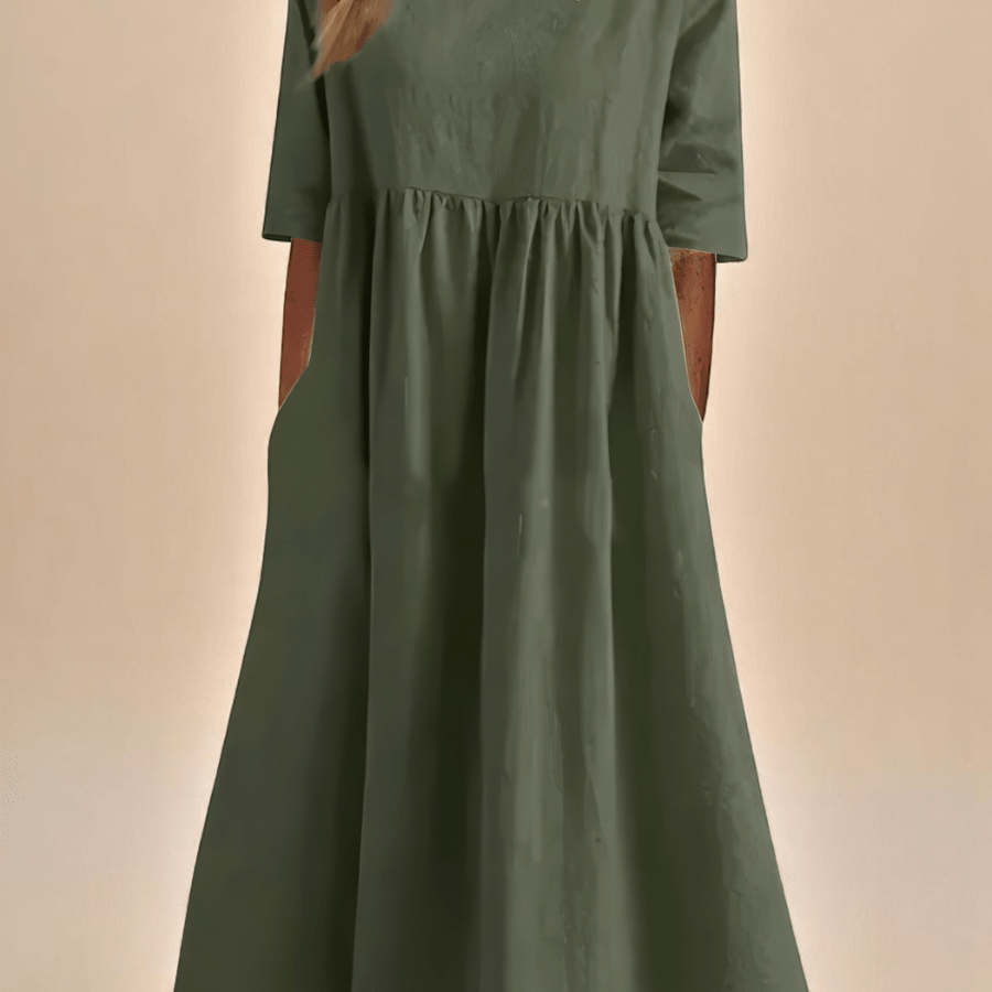 Minea™ | Vestido Em Algodão Arejado - | Benedita Lisboa