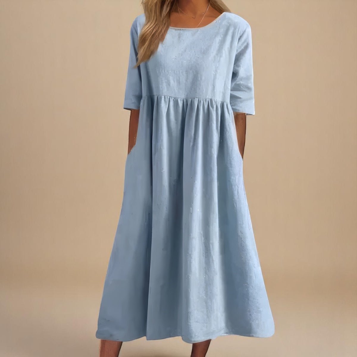 Minea™ | Vestido Em Algodão Arejado - | Benedita Lisboa