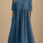 Minea™ | Vestido Em Algodão Arejado - | Benedita Lisboa