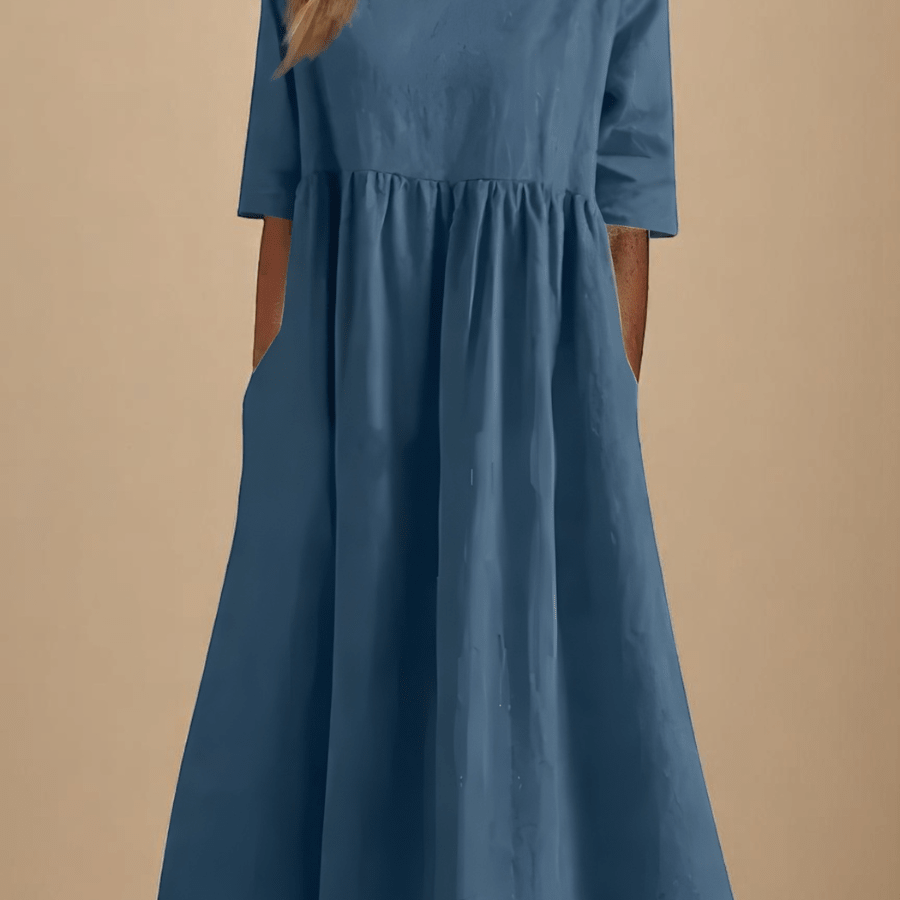 Minea™ | Vestido Em Algodão Arejado - | Benedita Lisboa