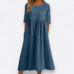Minea™ | Vestido Em Algodão Arejado - | Benedita Lisboa