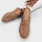 Mocassins Femininos Beiges com Cordão Decorativo - | Benedita Lisboa