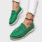 Mocassins Femininos Beiges com Cordão Decorativo - | Benedita Lisboa