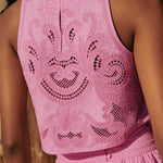 Moise™ | Conjunto Rosa em Renda - | Benedita Lisboa