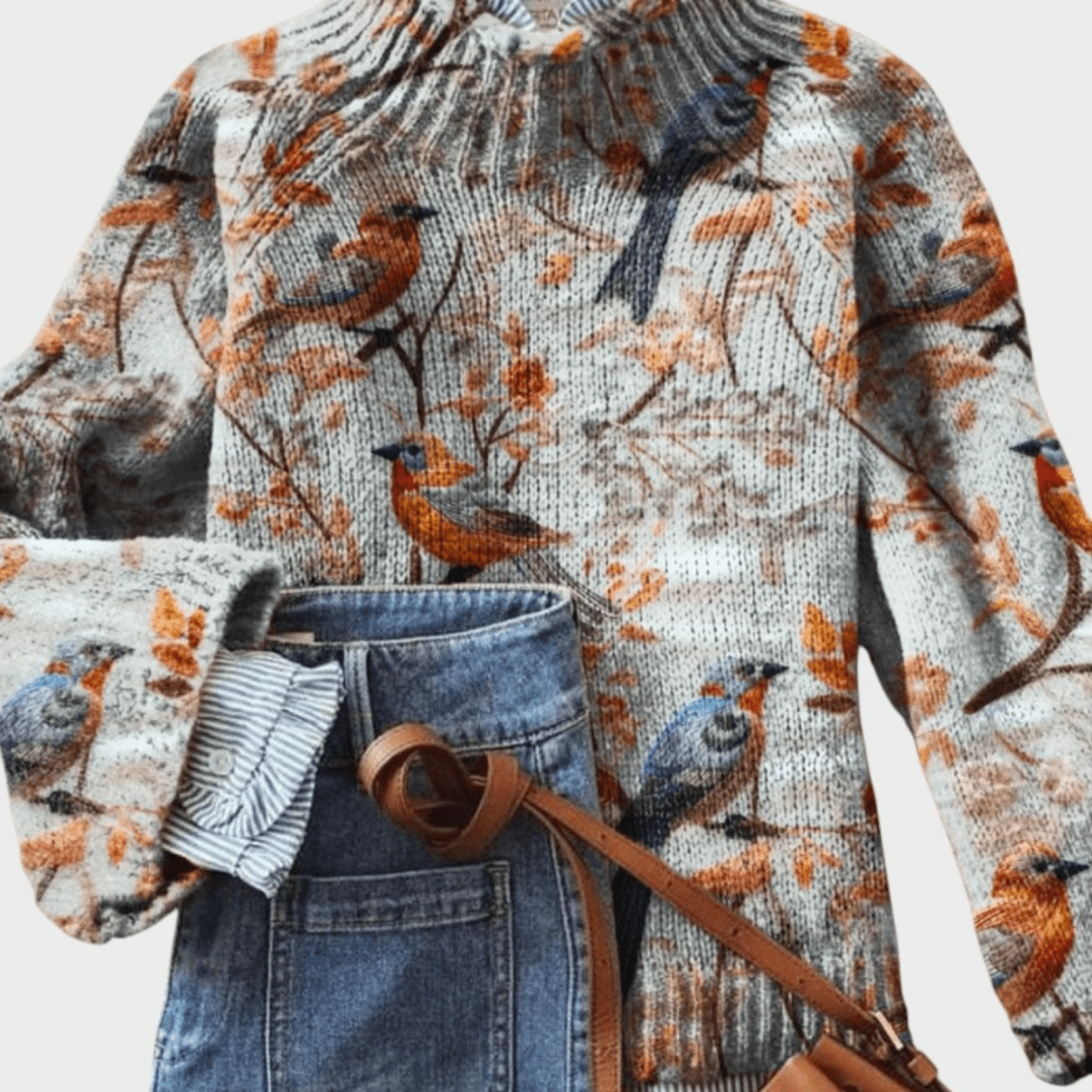 Mónica™ | Camisola de Malha Artística - | Benedita Lisboa