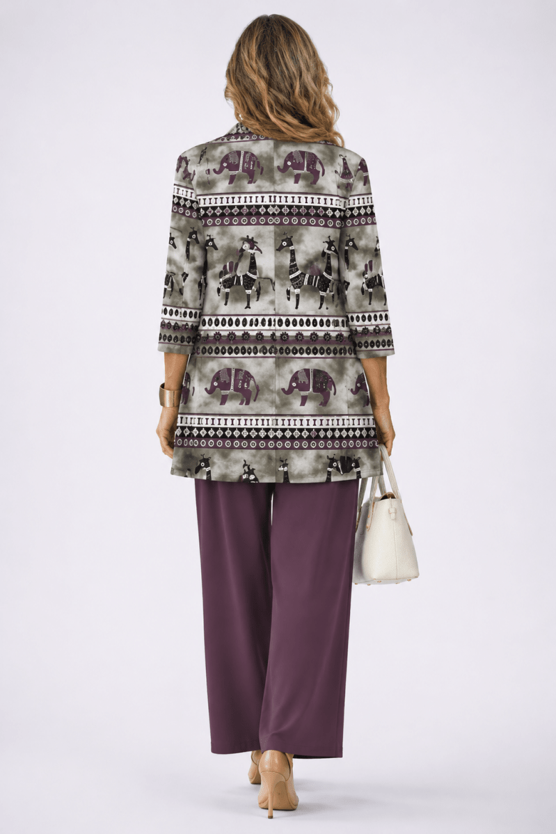 Mónica™ | Conjunto de 3 Peças Roxo Ameixa - | Benedita Lisboa