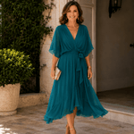 Mónica™ | Vestido Glamour Decote V - Dress | Benedita Lisboa