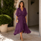 Mónica™ | Vestido Glamour Decote V - Dress | Benedita Lisboa