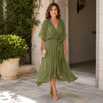 Mónica™ | Vestido Glamour Decote V - Dress | Benedita Lisboa