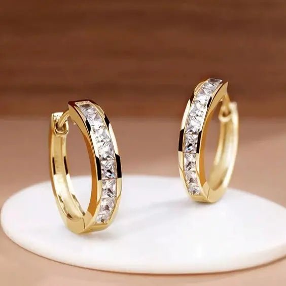 Montserrat - Brincos Chic de Ouro e Cristal - | Benedita Lisboa