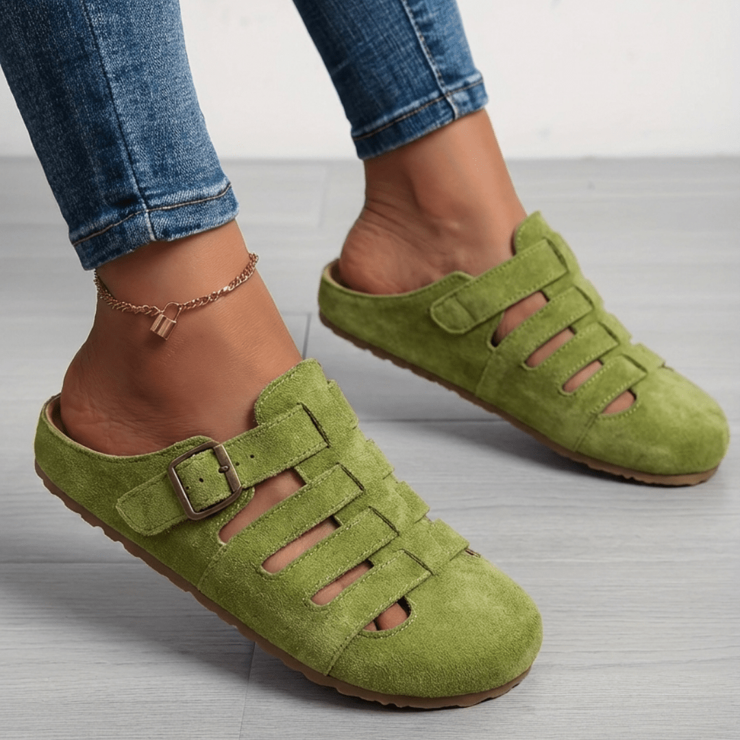 NATÁLIA™ | Sandálias Mule Ortopédicas Comfort Plus - | Benedita Lisboa