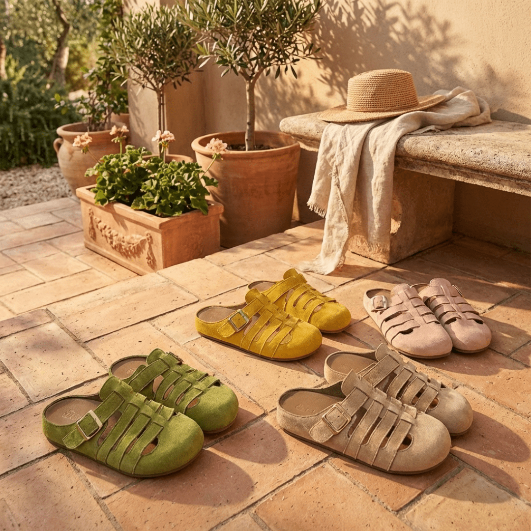 NATÁLIA™ | Sandálias Mule Ortopédicas Comfort Plus - | Benedita Lisboa