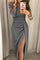 Natália™ | Vestido chique com ombros à mostra - | Benedita Lisboa