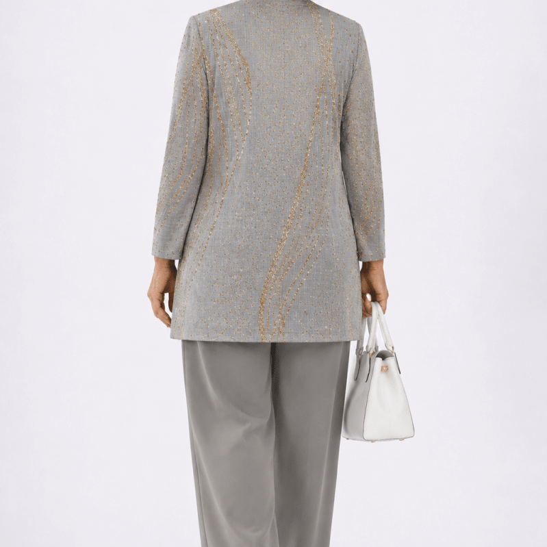 Núria™ | Conjunto de 3 Peças Mármore Azul e Dourado - | Benedita Lisboa