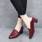 Olene™ | Sapatos de Salto em Pele Vegan com Bordado Suave - | Benedita Lisboa