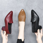 Olene™ | Sapatos de Salto em Pele Vegan com Bordado Suave - | Benedita Lisboa