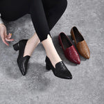 Olene™ | Sapatos de Salto em Pele Vegan com Bordado Suave - | Benedita Lisboa