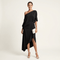 Olga™ | Vestido Midi Assimétrico com Ombro Descoberto - Dresses | Benedita Lisboa