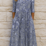 OLIVIA™ | VESTIDO ELEGANTE COM DECOTE EM V - | Benedita Lisboa