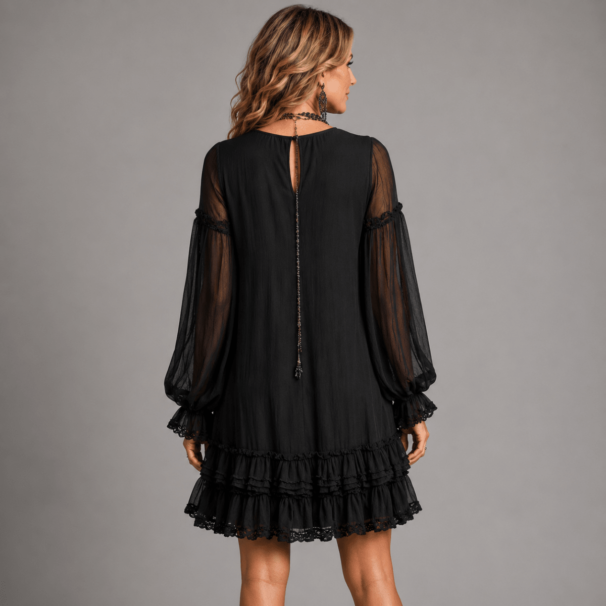 Ornélia™ | Vestido Mini Elegância - | Benedita Lisboa