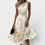 Paige – Vestido Midi Floral Sem Mangas - DRESS | Benedita Lisboa