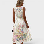 Paige – Vestido Midi Floral Sem Mangas - DRESS | Benedita Lisboa