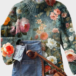 Patrícia™ | Camisola de Malha Artística - | Benedita Lisboa