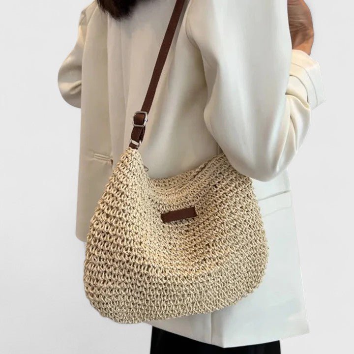 Paula™ | Bolsa de Praia Super Gira e Elegante, Perfeita para o Seu Dia a Dia - | Benedita Lisboa