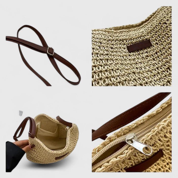 Paula™ | Bolsa de Praia Super Gira e Elegante, Perfeita para o Seu Dia a Dia - | Benedita Lisboa