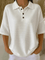 Peggie™ | Blusa Polo Waffle Confortável - Blouse | Benedita Lisboa