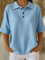 Peggie™ | Blusa Polo Waffle Confortável - Blouse | Benedita Lisboa