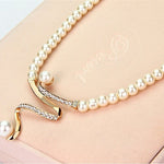 PerlaLux Conjunto Colar e Brincos de Pérolas - Elegante - | Benedita Lisboa