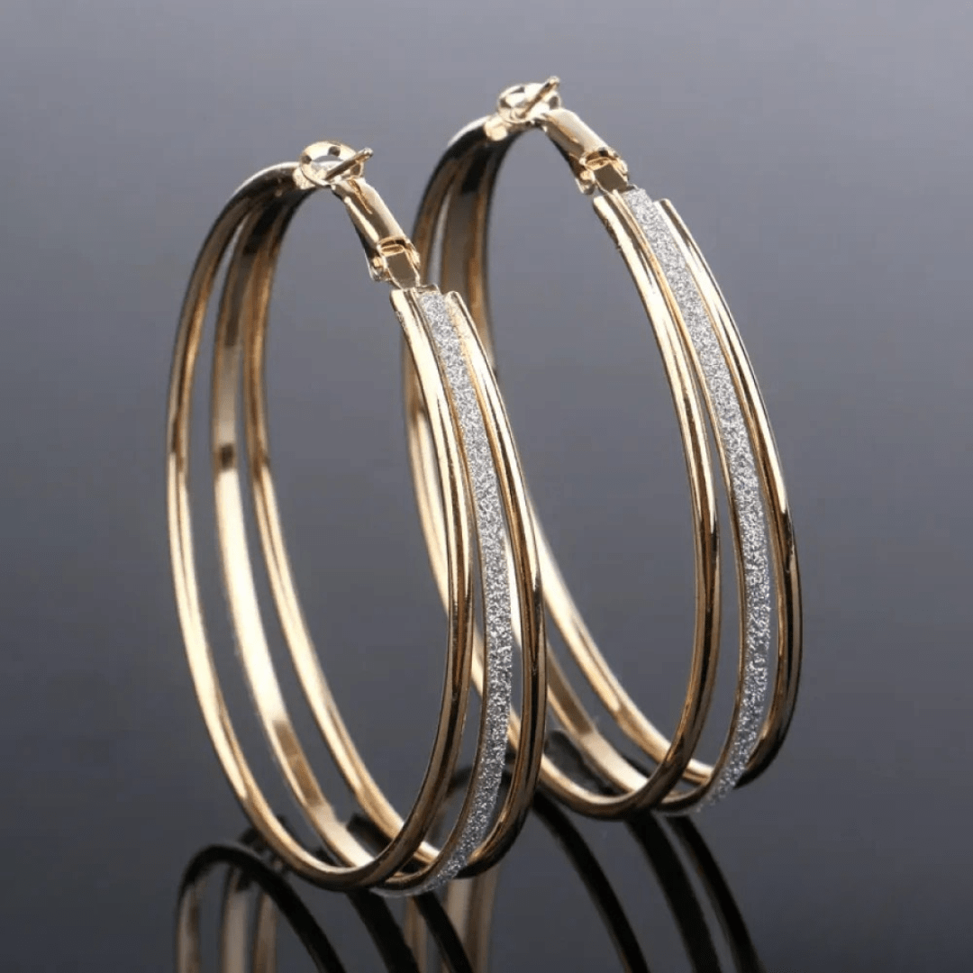 Piedad - Aros Dourados Retro - Earrings | Benedita Lisboa
