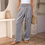 Plaid™ | Calças Largas Elegantes - 0 | Benedita Lisboa