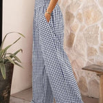 Plaid™ | Calças Largas Elegantes - 0 | Benedita Lisboa