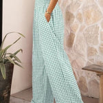 Plaid™ | Calças Largas Elegantes - 0 | Benedita Lisboa