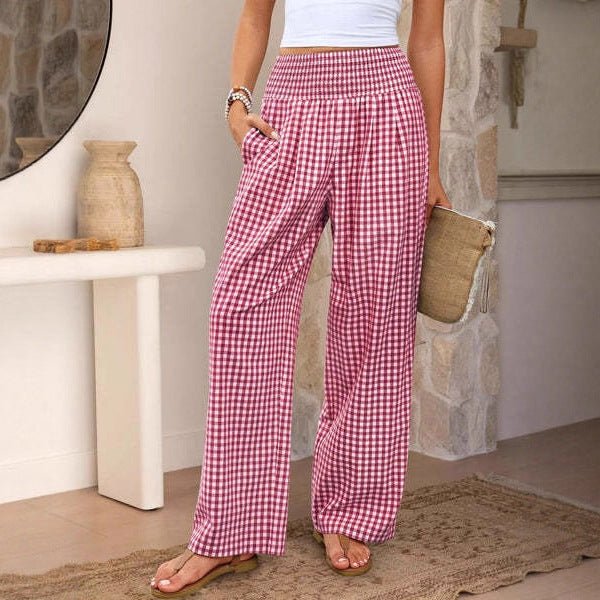 Plaid™ | Calças Largas Elegantes - 0 | Benedita Lisboa